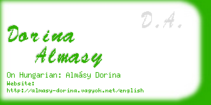 dorina almasy business card