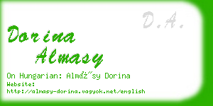 dorina almasy business card